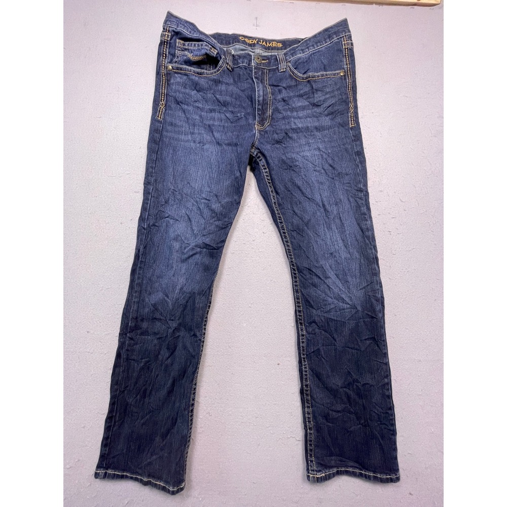 Cody James Jeans Cotton Elastane Dark Wash 38W x 32L Mens